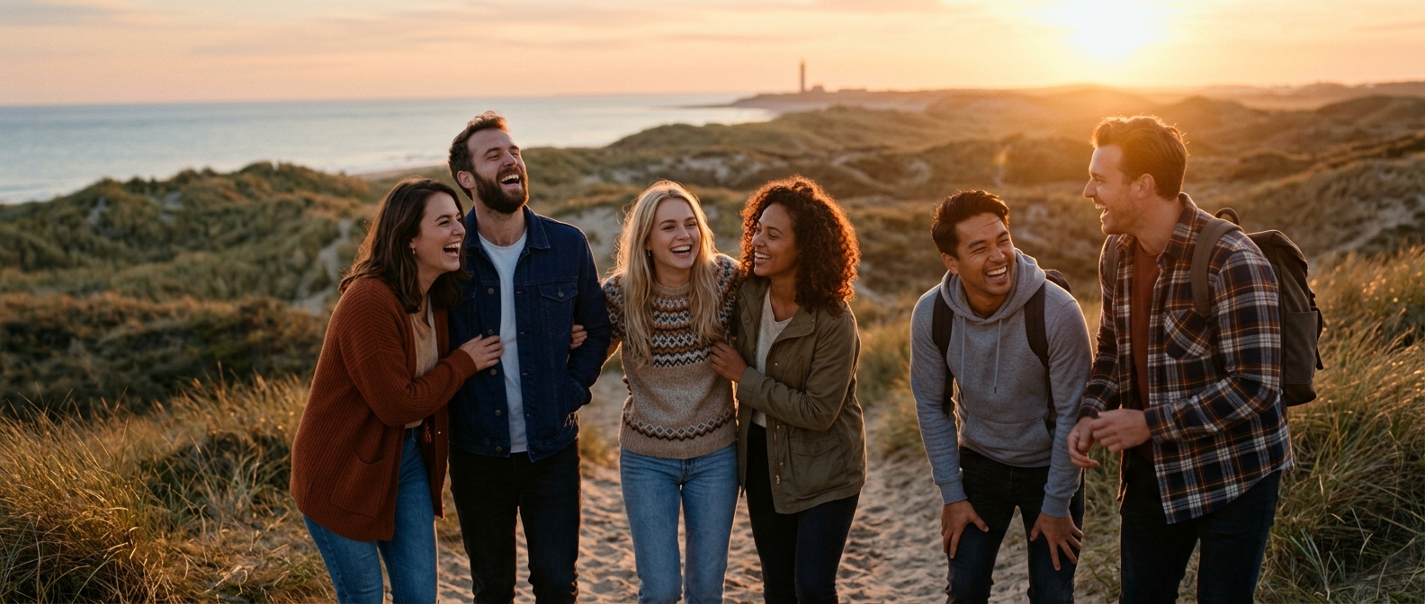 A small group of people who met on a Film 25 shoot day